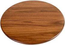 Virginia Boys Kitchens Lazy Susan – 13.5 Inch Round Wooden Turntable for Dining Table, Kitchen Countertop, Pantry or Decorative Serving Centerpiece Display