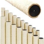 eyepower 7.4 cm Thick: 45 cm Cat Scratching Post Replacement - M8 Extra Sturdy Scratch Posts - 100% Sisal Fabric - Sturdy Cat Pole Spare Parts - Climbing Tree Rope Replacement Scratcher Poles for Cats