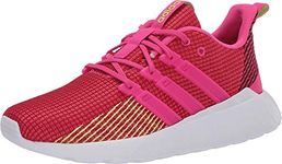 adidas Kids' Questar Flow Cloudfoam Running Shoes, Shock Red/Shock Pink/Signal Green, 3.5 Little Kid