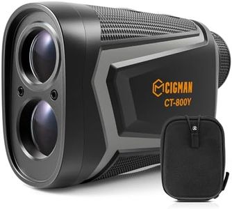CIGMAN Laser Golf Entfernungsmesser, 800 Yards Golf Rangefinder mit Slope-USB Wiederaufladbar, Fünf Messmodi, Verfügbar für Wettbewerbe, Mitgelieferte Magnetische Montageband