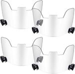 Ceenna 4 Pcs Football Visor for Youth Adult Football Helmet Visor with 16 Clips Lacrosse Helmet Eye Shield(Clear)