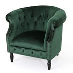 Christopher Knight Home 300885 Akira Velvet Club Chair, Emerald
