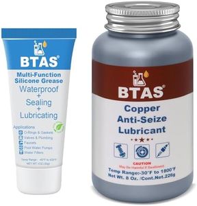 BTAS Plumbers Grease for Faucet 1 oz & Anti Seize Compound 8 oz