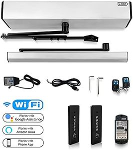 Olideauto Smart WiFi APP Control Automatic Door Opener,WiFi Built in Receiver Olide-510FW,Compatible for Alexa,Google Assistant Voice Control Auto Door with Wireless Push Panels