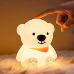 NYRWANA Night Lamp for Bedroom, Cute Lamp, Light Lamp, Night Lamp for Kids, Cute Night Lamp, Silicone Lamp, Birthday Gifts, Kids Room Decor, Diwali Light, Light Teddy Bear Lamp (Multicolor)