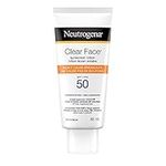 Neutrogena Suncare Neutrogena clear face Sunscreen Spf 50, 88 ml.