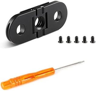 HSU Replacement Folding Fingers Compatible with GoPro Hero 12/11/10/9/8 Black Max, Replacement Adapter Mount with 1/4 Tripod Connector Port for Housing Handle Monopod Mount