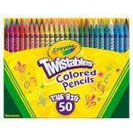 Crayola Twistables Colored Pencil Set, School Supplies, Coloring Gift,50 Count