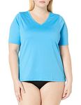 Kanu Surf Women's 9198xplus Rash Guard Shirt, Aqua, 2X UK