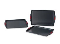 Lagostina 3-Piece Carbon Steel Nonstick Bakeware Set, Baking Tray Set, Oven Safe Up to 450°F