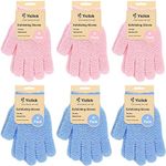 Yiclick Heavy Exfoliating Gloves, Exfoliating Body Scrubber for Bath Shower Exfoliation, Body Scrub Exfoliator for Dead Skin Remover, Exfoliate Sponge Loofah Washcloth Mitt Men Women