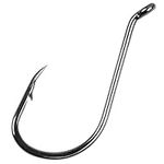 Octopus Fishing Hooks - Offset Circle Beak Bait Hook 150pcs High Carbon Steel Sharp Hooks Black Nickle Hooks for Freshwater Saltwater Fishing Size 1#-9/0