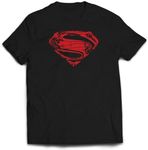 WillowGifts Super Hope T-Shirt - Superhero Cape Symbol Logo Comic Action Fun TV Film Present Twin Needle Collar 3-4'' Neck 100% Ringspun Combed Cotton High Stitch Density (Black, Small)