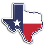 2 x 10cm Texas USA Map Flag Vinyl Stickers - Sticker Laptop Luggage #19405 (10cm Wide)