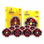 Camron 5 inches Diamond Marble Cutting Blade - 10 Pieces (125 mm), Diamond Saw Blade for Tiles, Granite, Concrete Cutting Suitable for 5 inches Angle Grinder & Marble Cutter Machine