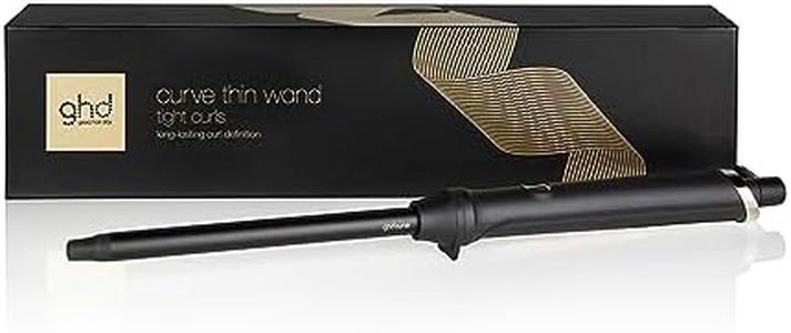 ghd Thin Wand, Hair curler, A Professional Curling Wand For Tight, Defined Curls, 14mm Pencil Barrel, For All Hair Types, Lengths And Textures, Black (AU Plug)