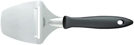 Fiskars Essential 1065587 Cheese Slicer with Stainless Steel Blade, Plastic/Stainless Steel, Length: 21.5 cm, Black/Silver