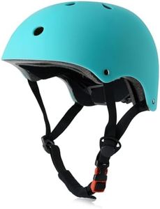 OUWOR Adult Skateboard Bike Helmet for Men and Women, Lightweight Adjustable, Multi-Sport for Bicycle Skate Scooter (Aqua, Large)