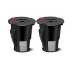 2pcs Coffee Filter Black Reusable Coffee Filter for Keurig 119367 2.0 My K-Cup Updated Model：K200/K300/K400/K500 SERIES,Works with all keurig plus series (2)