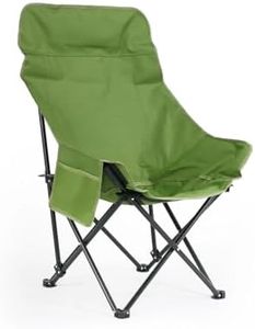 PRO PEACH Foldable Camping Chair Lightweight Portable Outdoor Folding Chair for Beach, Garden, Fishing, Picnic – Compact & Durable Camp Chair, Supports (GREEN)