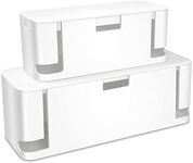 Cable Management Box White, 2Pack C