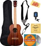 Kala MK-B Makala Baritone Ukulele Bundle with Gig Bag, Austin Bazaar Instructional DVD, Clip-On Tuner, and Polishing Cloth