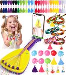 Ophy Friendship Bracelet Making Kit, Bracelet Making Kit Phone Holder Braiding Maker with 35 Bundles 19 Colors Thread, DIY Arts and Crafts Toys Kids Bracelet Kit Birthday Gifts for Girls 6-12 Years