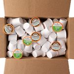 Fresh Roasted Coffee, Organic Half-Caf Variety Pack 96 Pods for K Cup Brewers