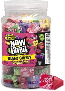 Now and Later Giant Chewy Original Mix Candy, Mixed Fruit Chew Candy, 38 Ounce Tub