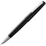 LAMY 2000 black - elegant Fountain Pen in robust fibreglass barrel - 14 ct. gold nib, partially platinum-plated - nib size M