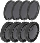 Lens Cap Set,4 Front Lens Cap + 4 Back Lens Cap,for Minolta/for Sony A-Mount Lens and Camera Body,Black