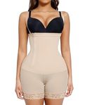 FeelinGirl Body Shaper for Women Tummy Control Shapewear Side Zipper Open Bust Fajas for Ladies Daily Life