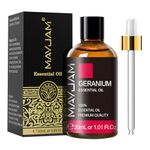 MAYJAM Geranium Essential Oil 1.01FL.OZ, Geranium Oil Essential Oils for Diffusers Soap Candle Making Home Office Use