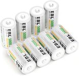 EBL Rechargeable C Batteries 5000mA