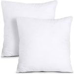 Utopia Bedding Throw Pillows (Pack of 2, White) - 22 x 22 Inches Bed and Couch Pillows - Indoor Decorative Pillows