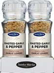 Santa Maria Roasted Garlic & Pepper Grinder, 80g (Pack of 6), Red