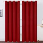 LEMOMO Red Curtains 52 x 84 Inch Lo