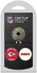 Team Golf NFL Golf Cap Clip with 2 Removable Double-Sided Enamel Magnetic Ball Markers, Attaches Easily to Hats