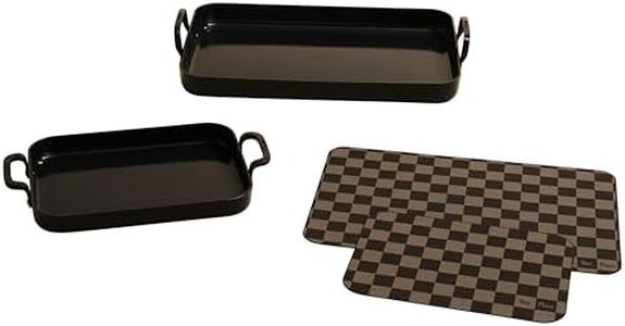 Our Place Essentials 4-Piece Griddle Pan Set | Nonstick Griddle Standard & Mini with Reusable Silicone Oven Mats | Thermakind™ PFAS-Free Nonstick, Oven Safe, Stovetop to Oven Versatility | Char