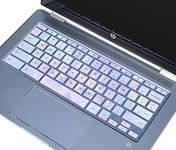 Keyboard Cover Skins Compatible with HP 2-in-1 14" Touchscreen Chromebook,HP Chromebook X360 Touchscreen,HP Chromebook 14-DA0011DX 14-DA0012DX 14B-CA Series Laptop Keyboard Cover(Marble)