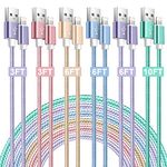 iPhone Charger Cable,Apple MFi Certified 6Pack 3/3/6/6/6/10ft iPhone Lightning Cable USB A Cable Nylon Braided Compatible with iPhone14 Pro/14/13Pro/13/12/11 Pro Max/Mini/XR/XS/X/8/7/6-More