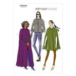 Vogue Patterns Sewing Pattern, Wool, Multi-Coloured, Y (X-Small-Small-Medium) US