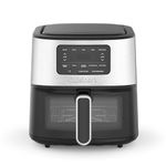 Cuisinart Air Fryer Oven – 6-Qt Basket Stainless Steel Air Fryer – Dishwasher-Safe Parts with 5 Presets – Roast, Bake, Broil, Air Fry and Keep Warm – Quick & Easy Meals – AIR-200