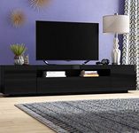 Heera Moti Corporation Nav ‎Pre-Laminated TV Entertainment Unit Black, ‎High-Glossy