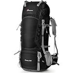 Mountaintop 80L Internal Frame Hiking Backpack Camping Backpack for Men Women Travel,Trekking With Rain Cover