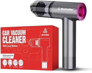 Autofy Storm 1 [4-in-1] Powerful & Fully Wireless Car Vacuum Cleaner Air Blower - 12000PA 2.5X More Suction Power - BLDC Long Life Motor - 2 Suction Speeds - 25 mins Runtime (24 Months Warranty)