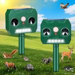 2 Packs Solar Ultrasonic Animal Rep