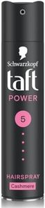 TAFT Schwarzkopf TAFT Power Hold 5 Hair Spray for Heat Protection, Cashmere like Softness for Dry, Damaged Hair | No Stickiness | Easy To Brush Out | For Salon Like Finish - 250Ml