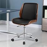 ALFORDSON Wooden Office Chair Leath