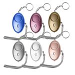 6-Pack Safe Sound Personal Alarm Keychain, 140dB Emergency Self-Defense Security Alarms with Mini LED Light for Women, Kids, and Elderly - Safety Protection for All Ages